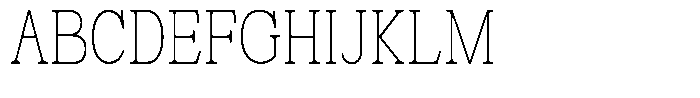 News Heritages Thin Condensed Font UPPERCASE