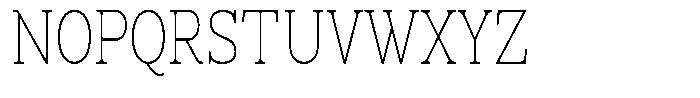 News Heritages Thin Condensed Font UPPERCASE