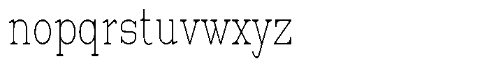 News Heritages Thin Condensed Font LOWERCASE