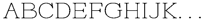 News Heritages Thin Expanded Font UPPERCASE