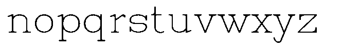 News Heritages Thin Expanded Font LOWERCASE