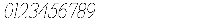 News Heritages Thin Slanted Condensed Font OTHER CHARS
