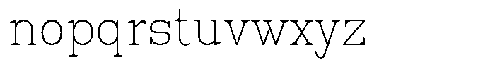 News Heritages Thin Font LOWERCASE