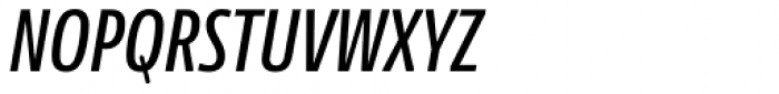 News Sans Compressed Semibold Comp Italic Font UPPERCASE
