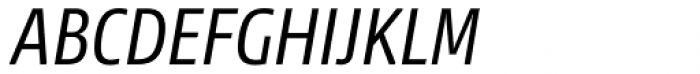 News Sans Condensed Regular Condensed Italic Font UPPERCASE