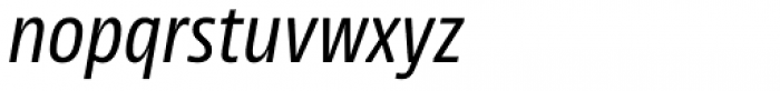 News Sans Condensed Regular Condensed Italic Font LOWERCASE