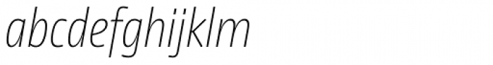 News Sans Condensed Thin Condensed Italic Font LOWERCASE
