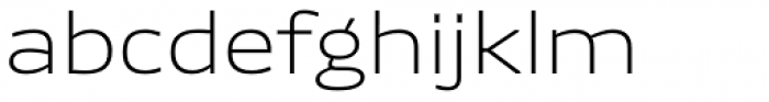 News Sans Extended Extralight Font LOWERCASE