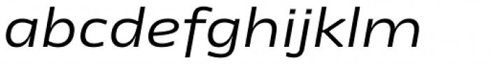 News Sans Extended Regular Italic Font LOWERCASE