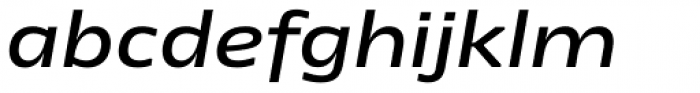 News Sans Extended Semibold Italic Font LOWERCASE