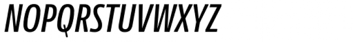 NewsSans Compressed SemiBold Italic Font UPPERCASE