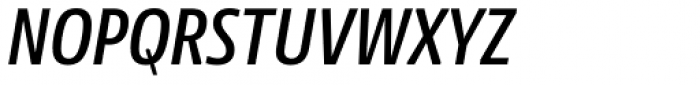 NewsSans Condensed SemiBold Italic Font UPPERCASE