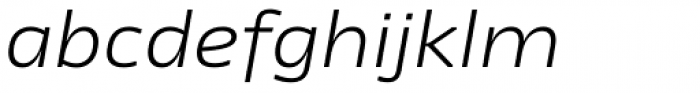 NewsSans Extended Light Italic Font LOWERCASE