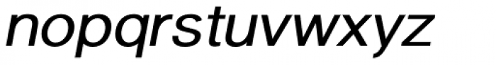 Newsanse DemiBold Italic Font LOWERCASE