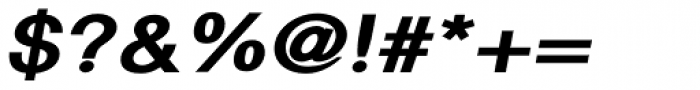 Newsanse ExtraBold Italic Font OTHER CHARS
