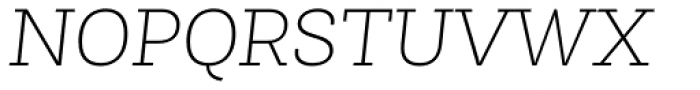 Newslab Thin Italic Font UPPERCASE