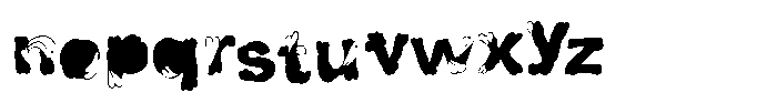 Newsprint Leafs Font LOWERCASE