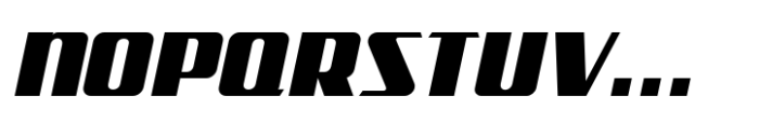 Newsreel Headline JNL Oblique Font UPPERCASE