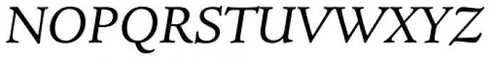 Newstyle Italic Font UPPERCASE
