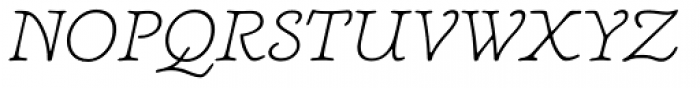 Newt Serif Light Italic Font UPPERCASE