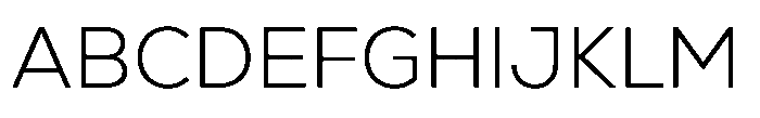 Nexa Pro Light Font UPPERCASE