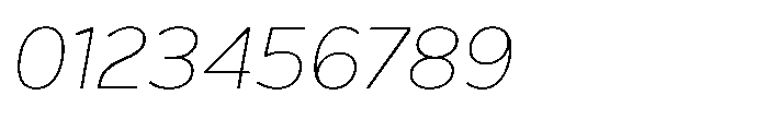 Nexa Pro Text Thin Italic Font OTHER CHARS