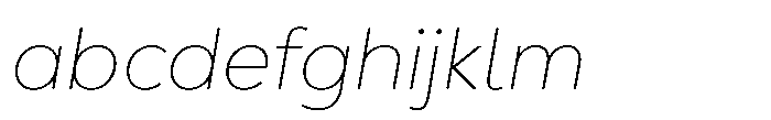Nexa Pro Text Thin Italic FONT