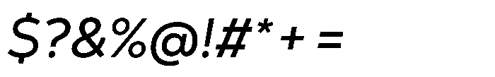 Nexa Pro Text Variable Italic Font OTHER CHARS
