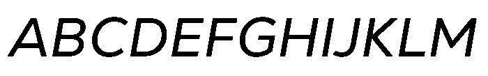 Nexa Pro Text Variable Italic Font UPPERCASE