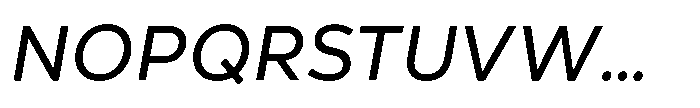 Nexa Pro Text Variable Italic Font UPPERCASE