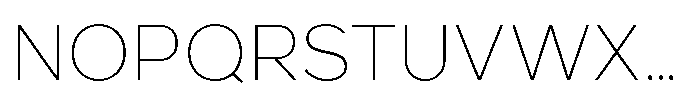 Nexa Pro Thin Font UPPERCASE