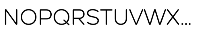 Nexa Round Light Font UPPERCASE