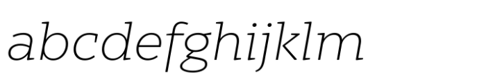 Nexa Serif Extra Light Italic FONT