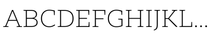 Nexa Serif Extra Light Font UPPERCASE