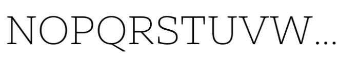 Nexa Serif Extra Light Font UPPERCASE