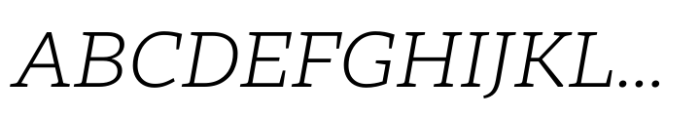 Nexa Serif Light Italic Font UPPERCASE