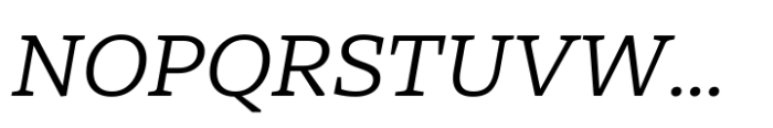 Nexa Serif Regular Italic Font UPPERCASE