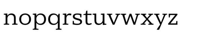 Nexa Serif Regular Font LOWERCASE