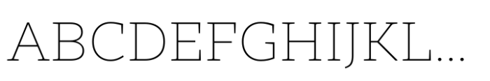 Nexa Serif Thin Font UPPERCASE