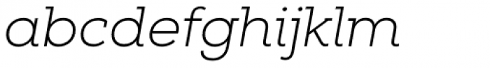 Nexa Slab Light Italic Font LOWERCASE