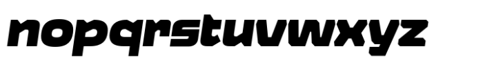 Nexagon Black Italic Font LOWERCASE
