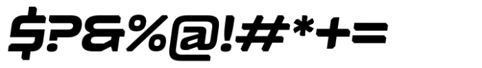 Nexagon Bold Italic Font OTHER CHARS
