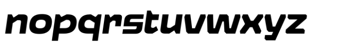 Nexagon Bold Italic Font LOWERCASE