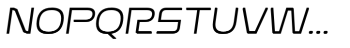 Nexagon Light Italic Font UPPERCASE