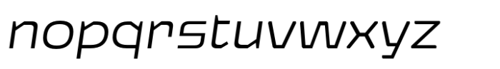 Nexagon Light Italic Font LOWERCASE