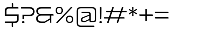 Nexagon Light Font OTHER CHARS