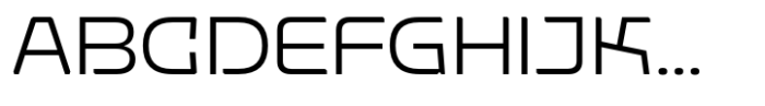 Nexagon Light Font UPPERCASE