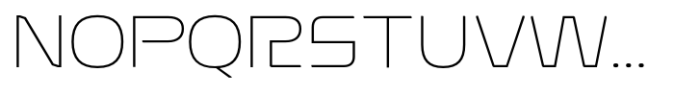 Nexagon Thin Font UPPERCASE