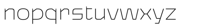 Nexagon Thin Font LOWERCASE