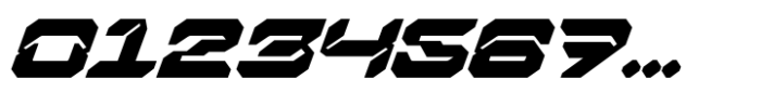 Nexokora Techno Italic Font OTHER CHARS
